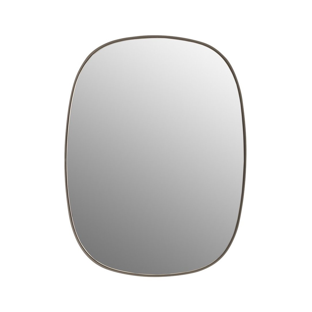 Muuto Framed spiegel klein Taupe-clear | Scandinavisch Interieur | Wandspiegels | Bruin