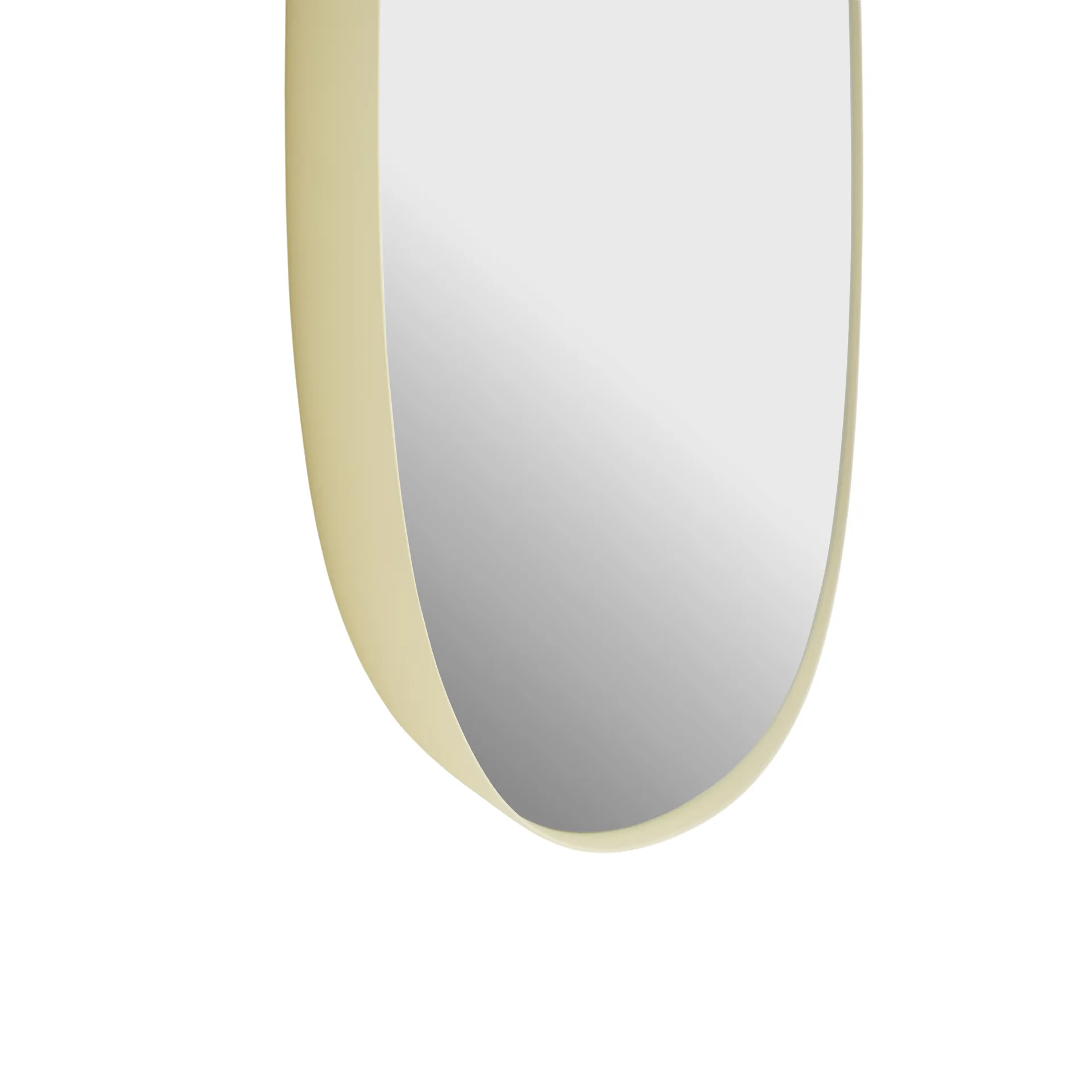 Framed spiegel, Light yellow-clear, 150x50 cm Muuto