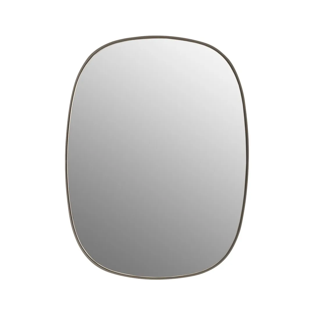 Framed spiegel, Taupe-clear, 59x44 cm Muuto