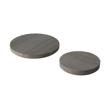 Groove onderzetter marmer (pannen) - grijs - klein - Muuto