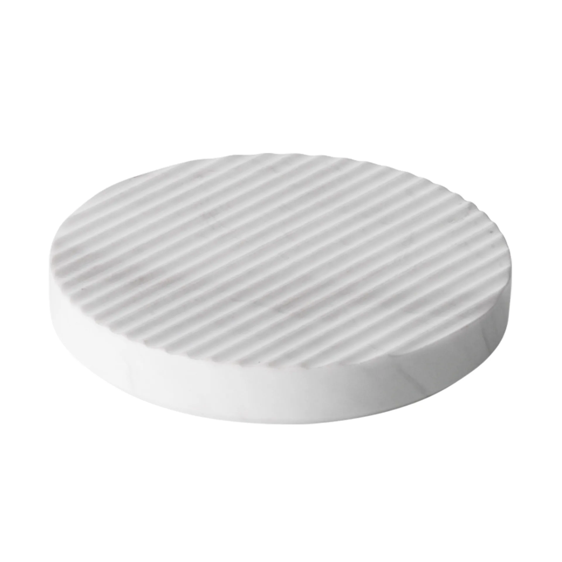 Groove onderzetter marmer (pannen), wit - klein Muuto