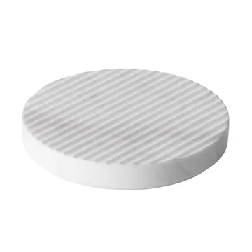 Groove onderzetter marmer (pannen) - wit - klein - Muuto