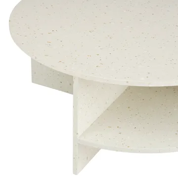 Halves salontafel - Off white-terrazzo, Ø85 cm - Muuto