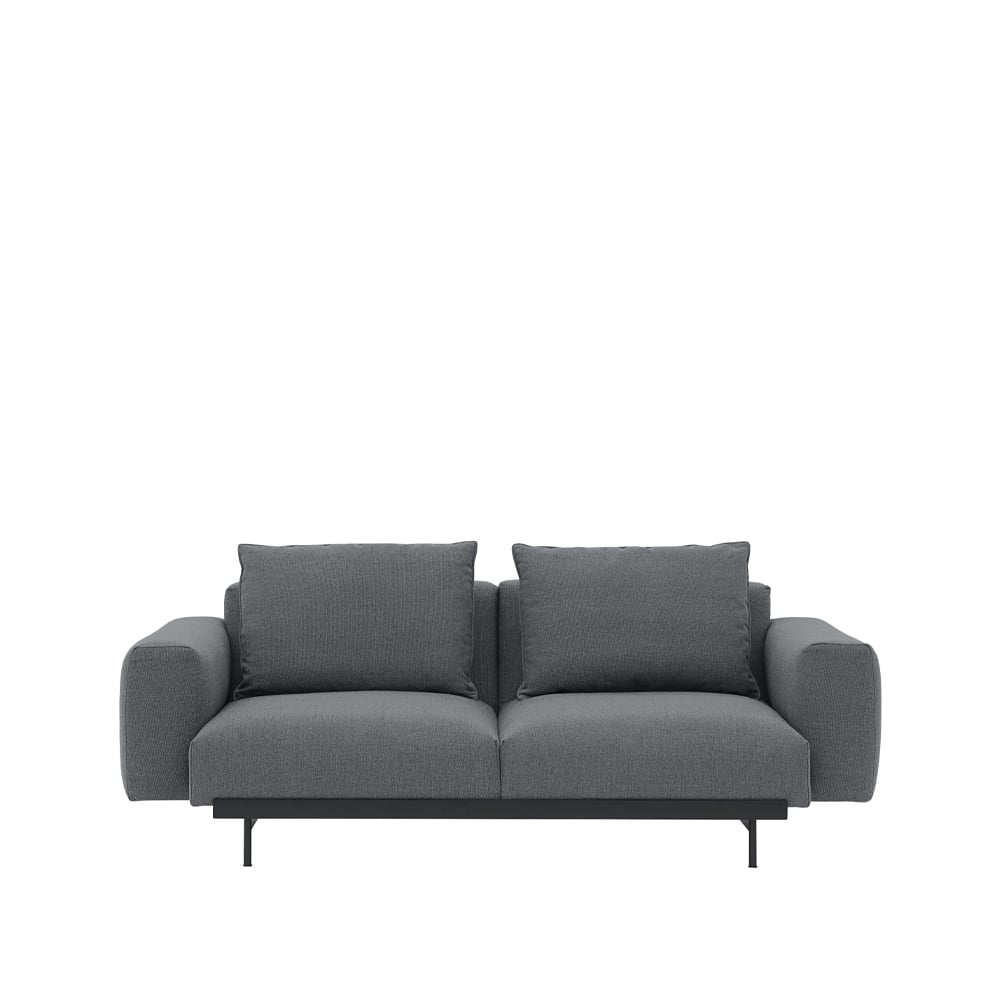 Muuto In Situ modulaire bank 2-zits configuration 3 Ocean 80-Configuration 1-Black