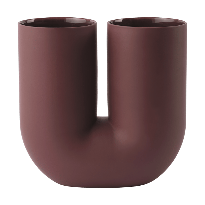 Kink vaas 26 cm - Deep red - Muuto