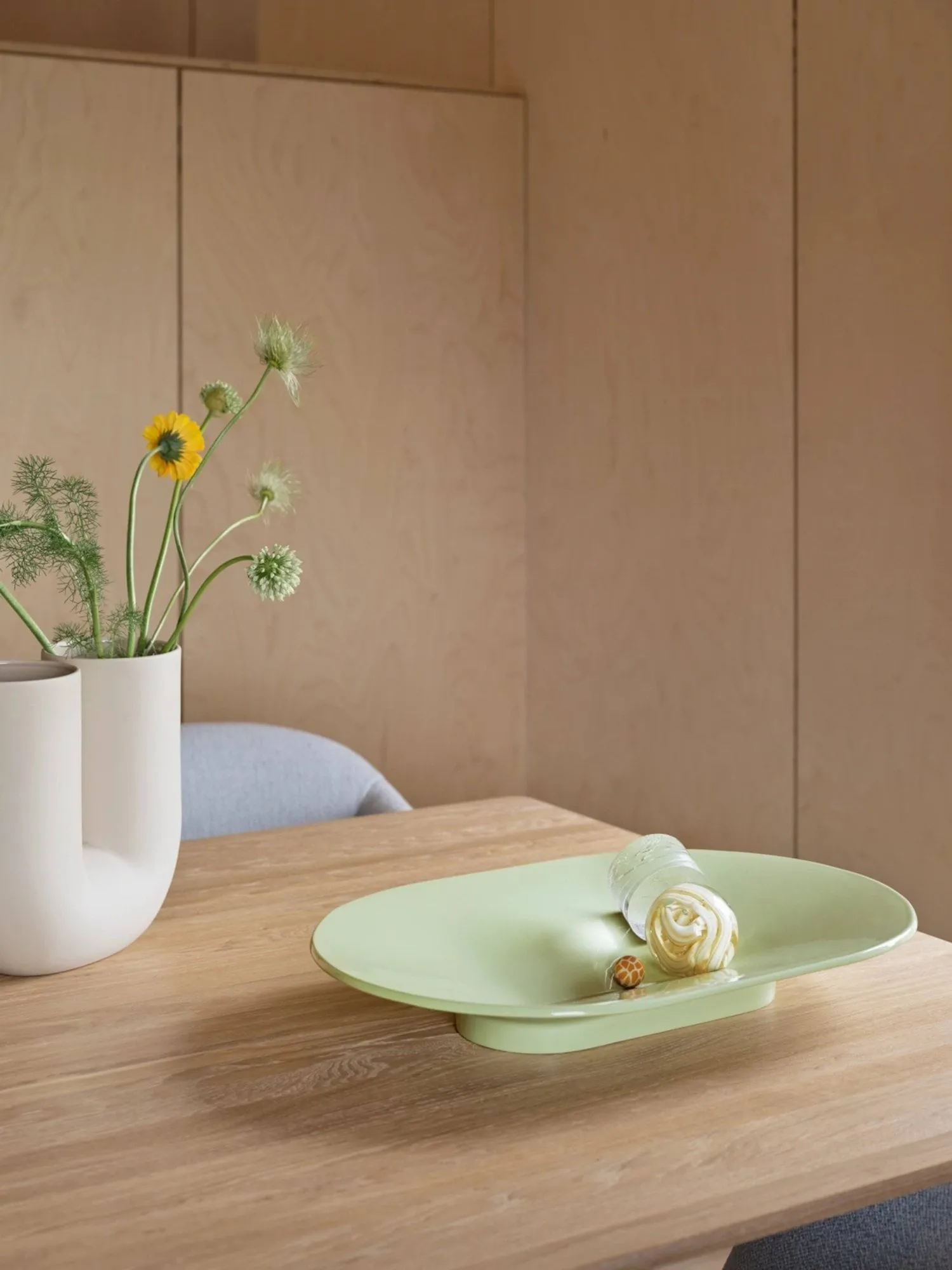 Kink vaas 26 cm, Zand Muuto