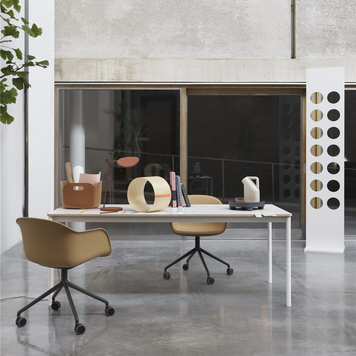 Leaf tafellamp wit, Copper brown Muuto