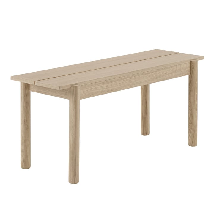 Linear bankje, eiken - 110 cm - Muuto