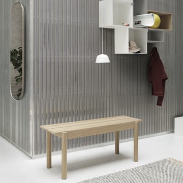 Linear bankje, eiken - 110 cm - Muuto