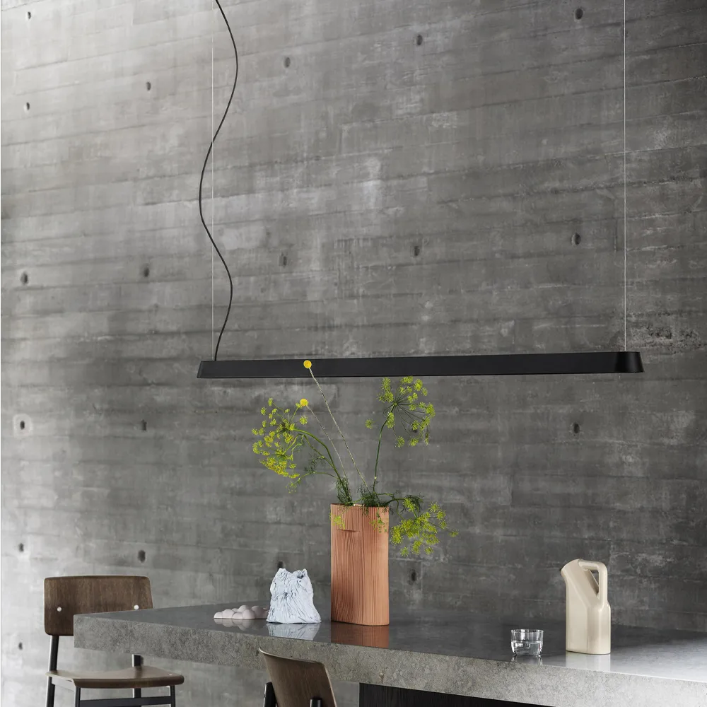 Linear hanglamp, black, 169,2 cm Muuto