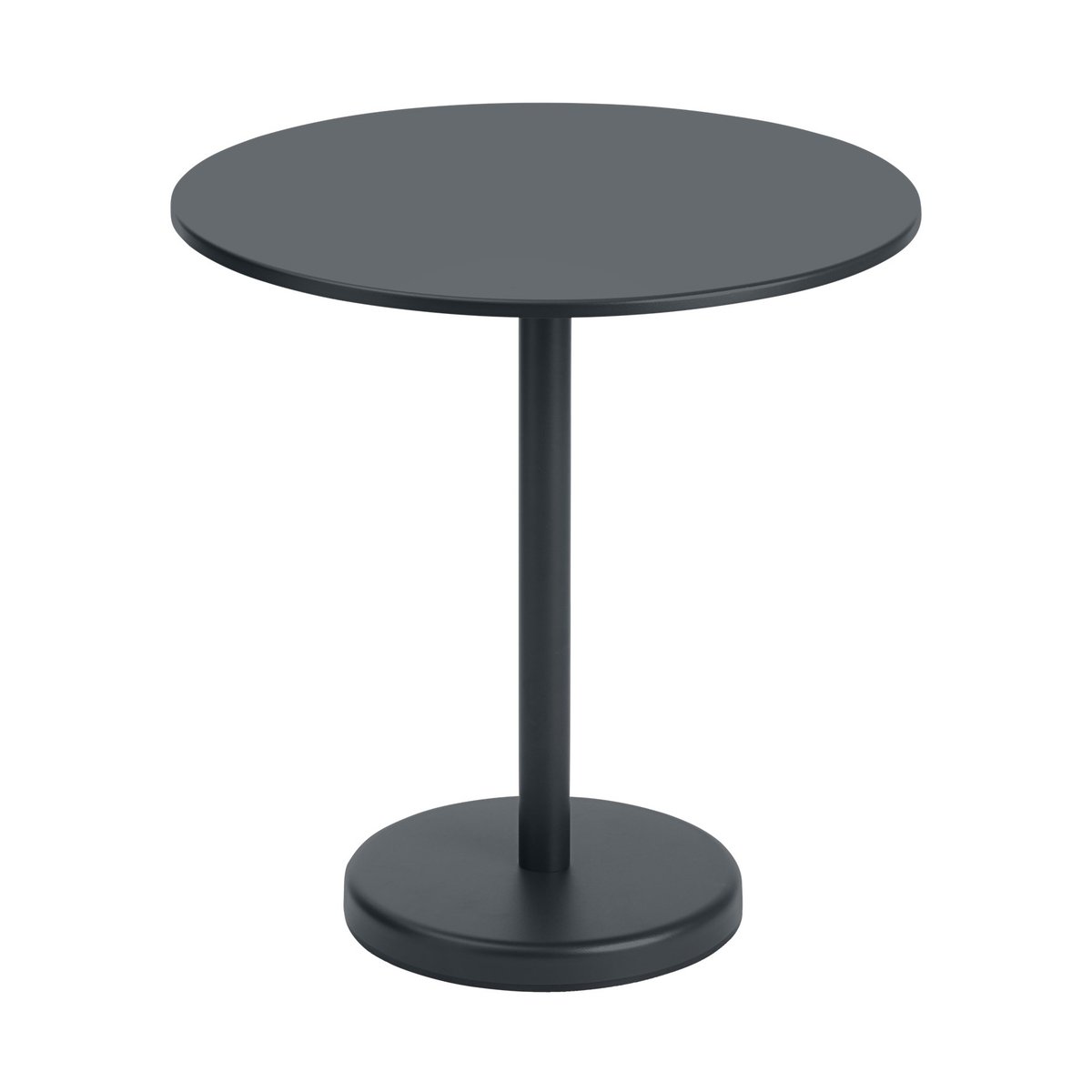 Muuto Linear stalen tafel Ø70 cm Black