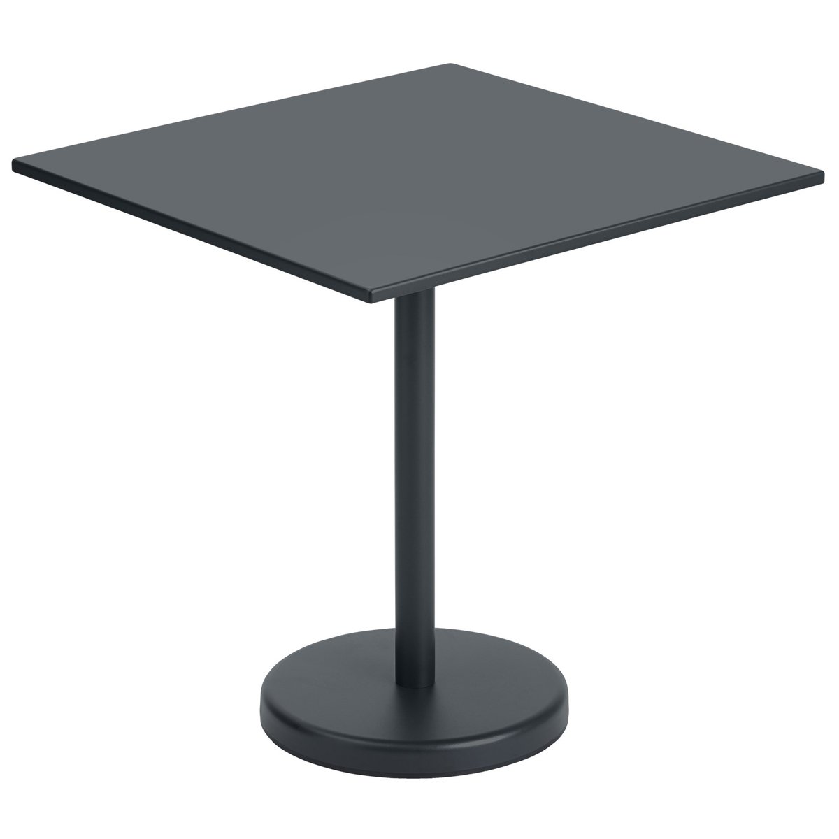 Muuto Linear stalen tafel 70x70 cm Black