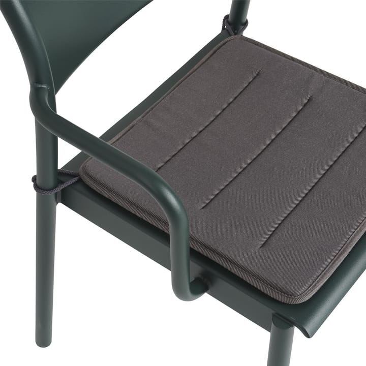 Linear Steel Armchair zitkussen, Twitell dark grey Muuto