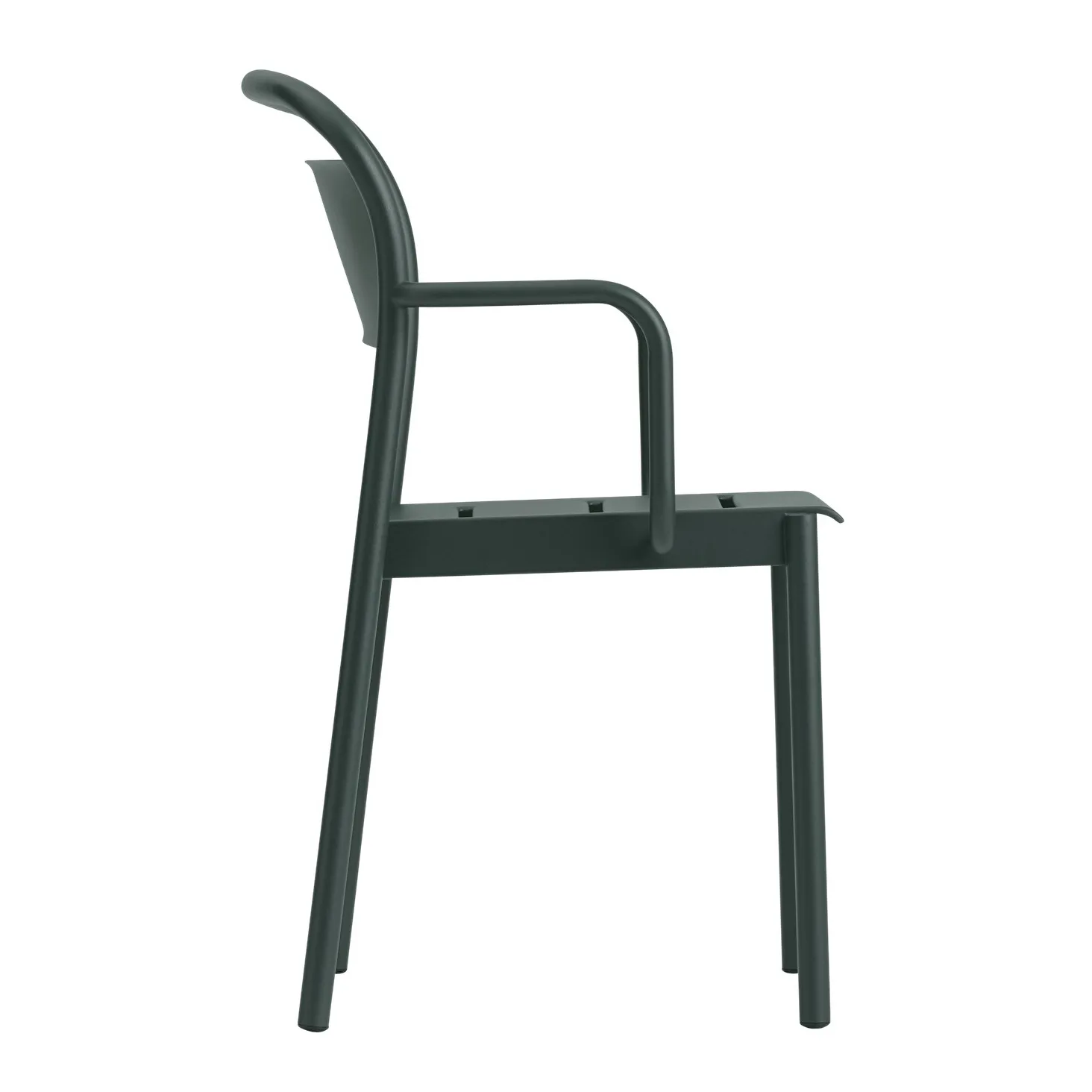 Linear Steel armstoel, Dark green Muuto