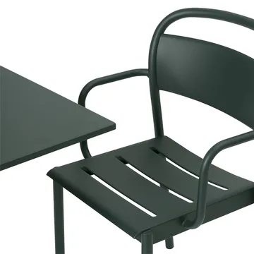 Linear Steel armstoel - Dark green - Muuto