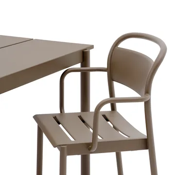 Linear Steel armstoel - Taupe - Muuto