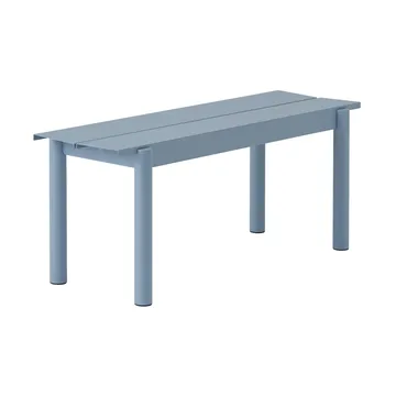 Linear Steel bank 110x34 cm - Pale blue - Muuto
