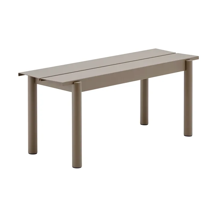 Linear Steel bank 110x34 cm - Taupe - Muuto