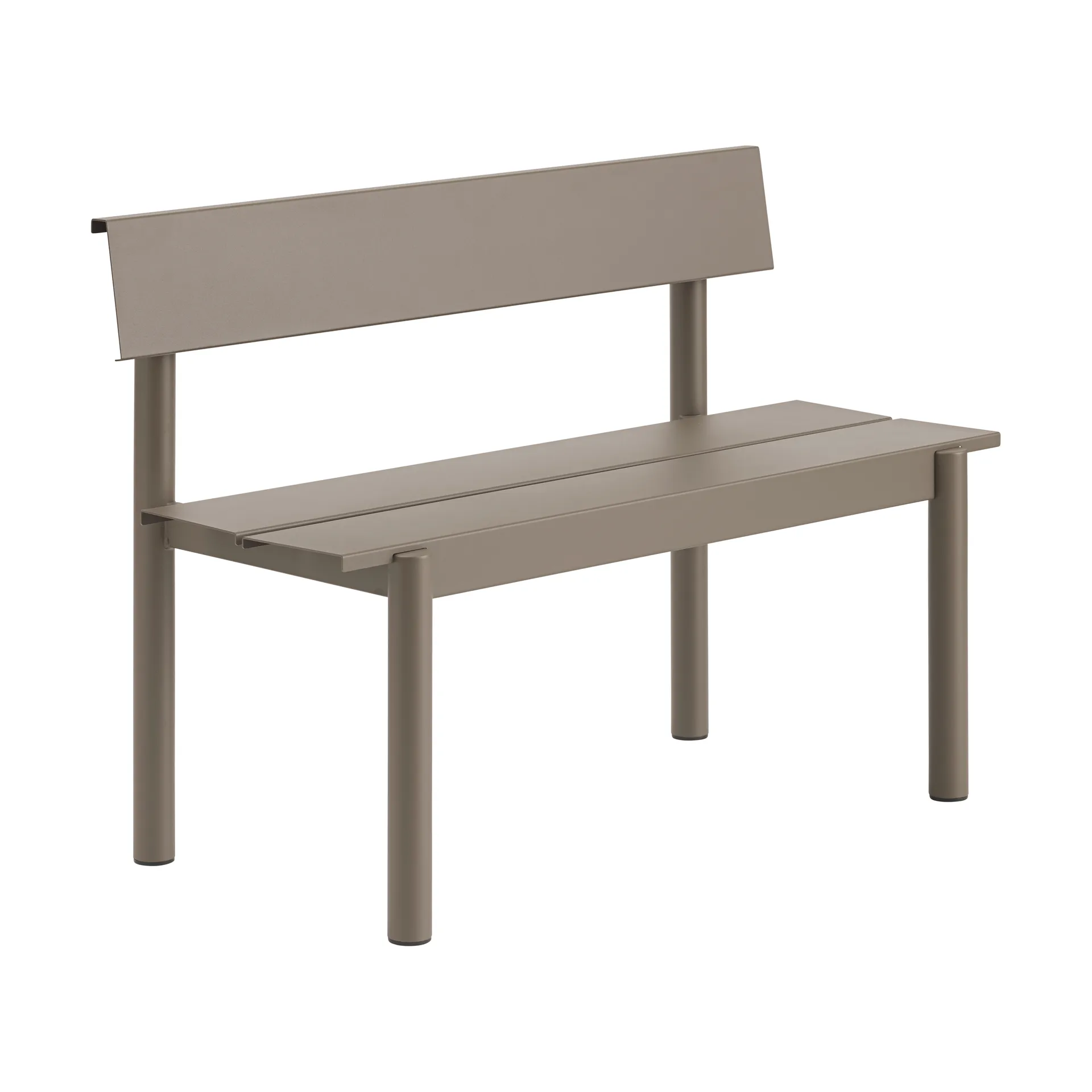 Linear Steel bank 110x34 cm, Taupe Muuto