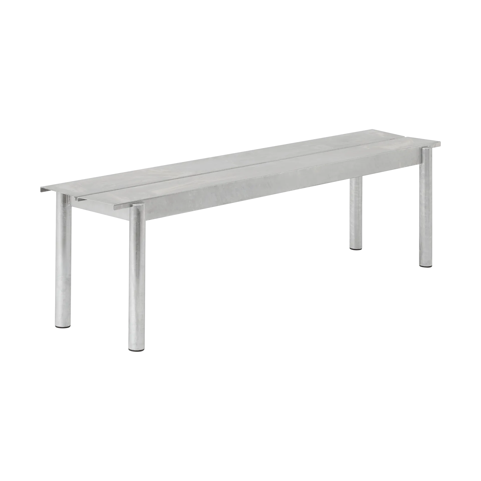 Linear Steel bank 170x34 cm, Warm galvanized steel Muuto