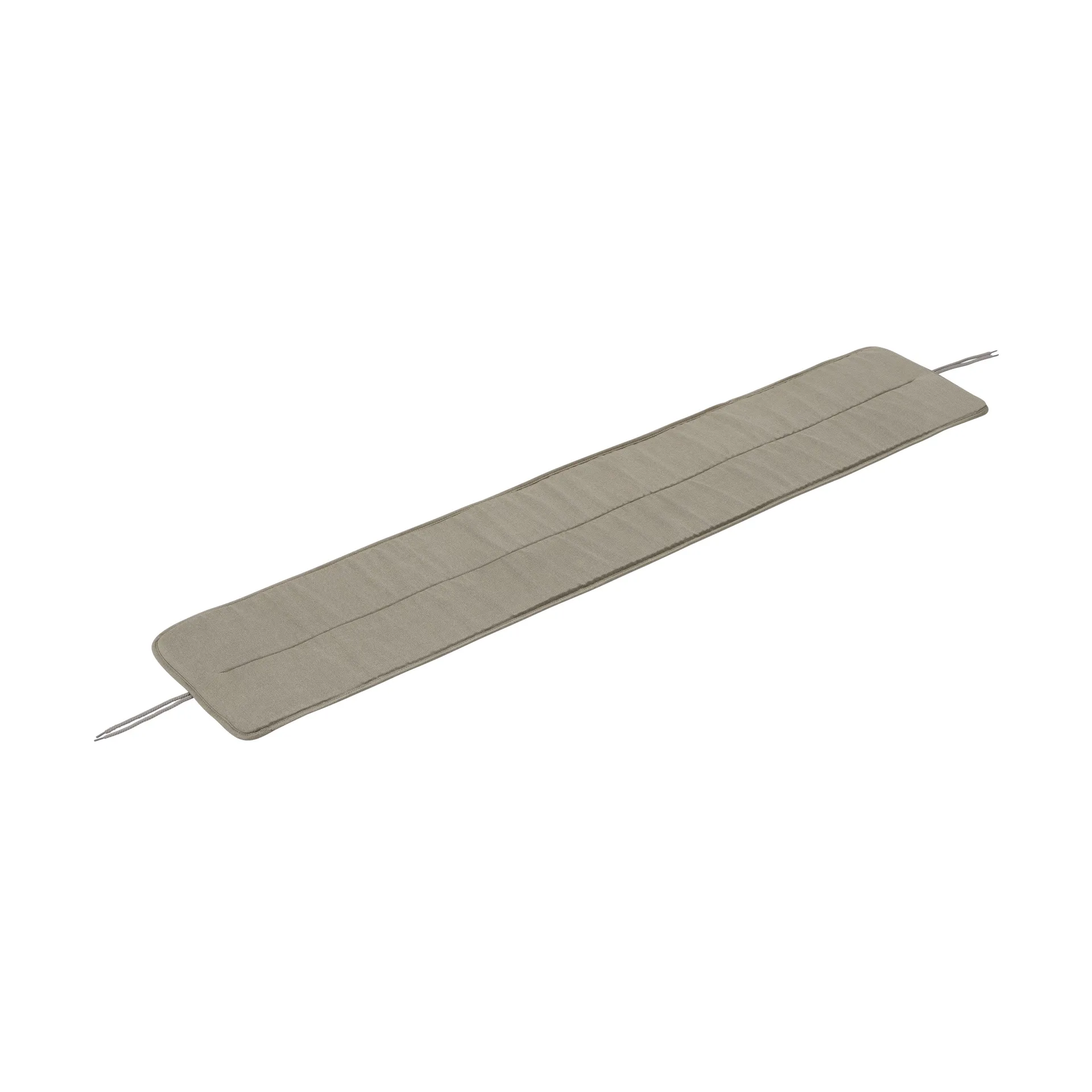 Linear steel bench pad 170x32,5 cm, Light grey Muuto