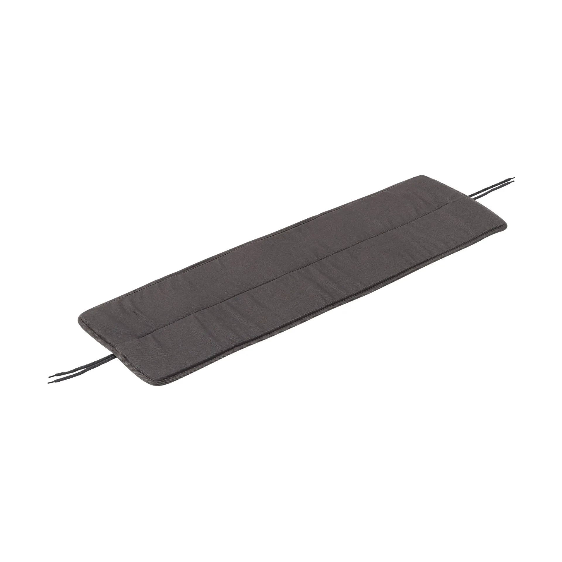 Linear steel bench pad110x32,5 cm, Dark grey Muuto