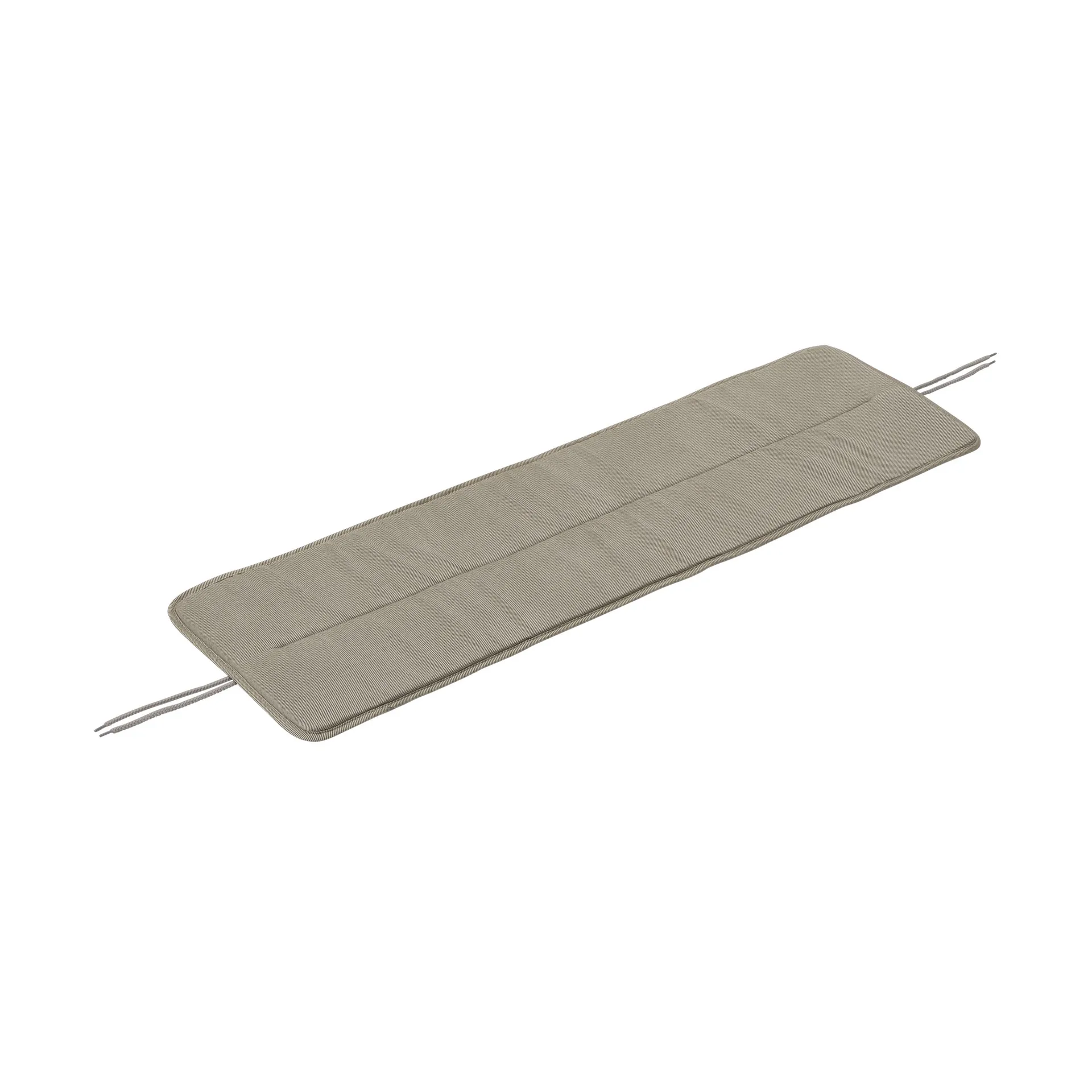 Linear steel bench pad110x32,5 cm, Light grey Muuto