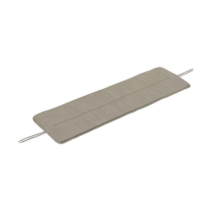 Linear steel bench pad110x32,5 cm - Light grey - Muuto