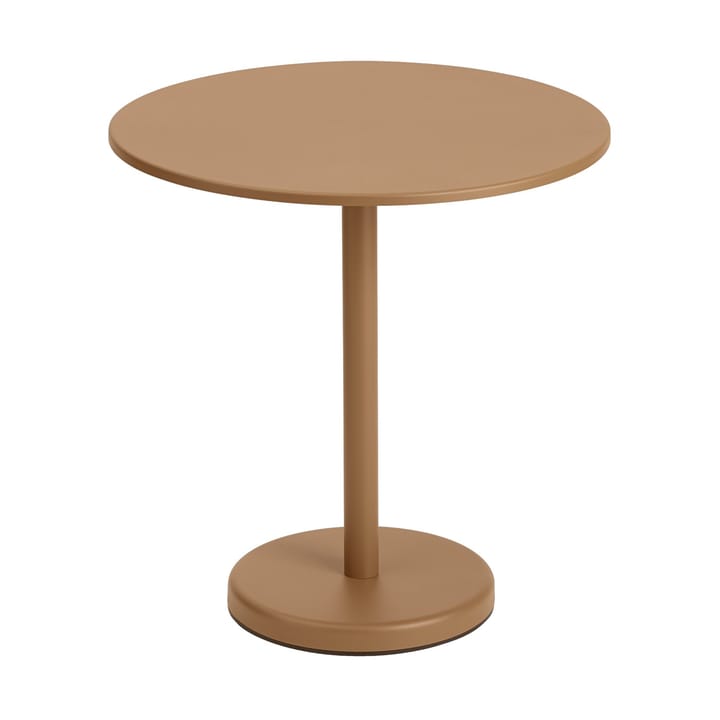 Linear steel café table V2 tafel Ø70 cm Burnt orange - undefined - Muuto
