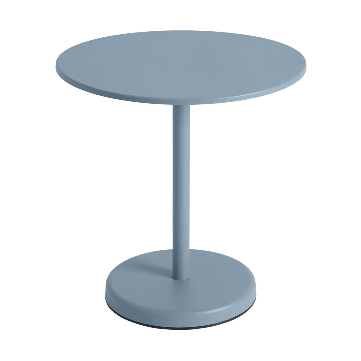 Muuto Linear steel café table V2 tafel Ø70 cm Pale blue