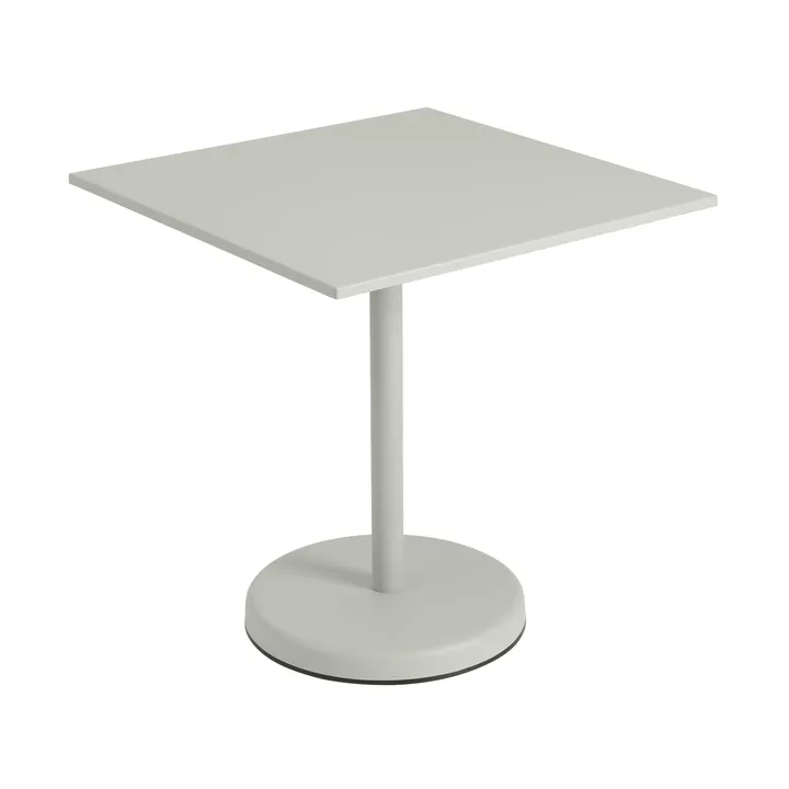 Linear steel café table V2 tafel 70x70 cm Grijs - Muuto