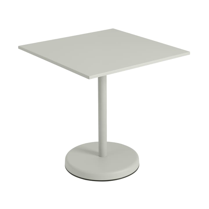 Linear steel café table V2 tafel 70x70 cm Grijs - undefined - Muuto