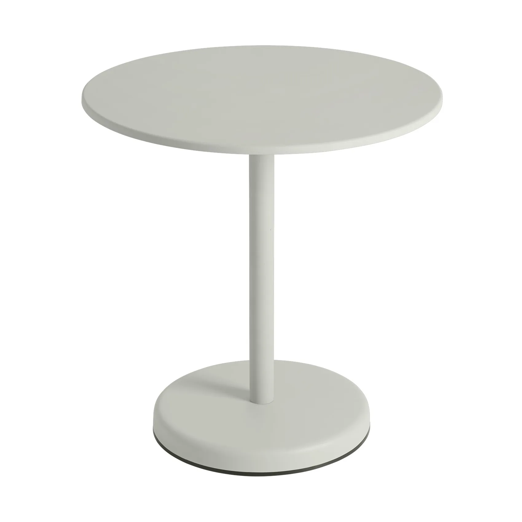 Linear steel café tableV2 tafel Ø70 cm Grey Muuto