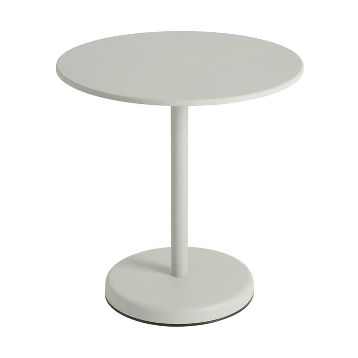 Linear steel café tableV2 tafel Ø70 cm Grey - undefined - Muuto