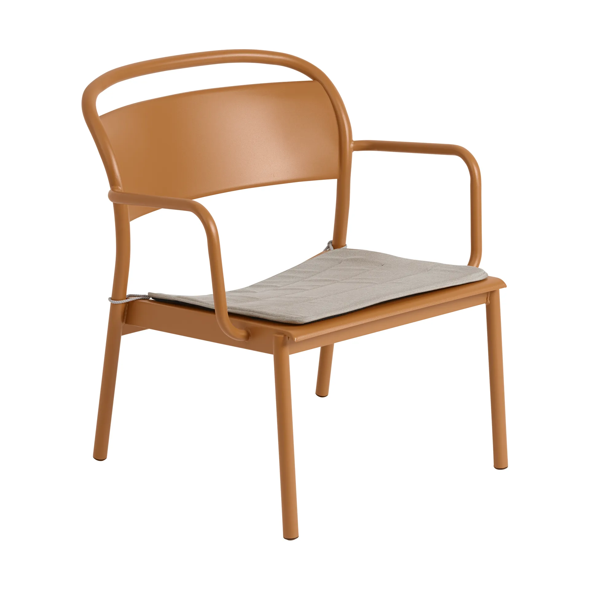 Linear Steel loungestoel, Gebrand oranje Muuto