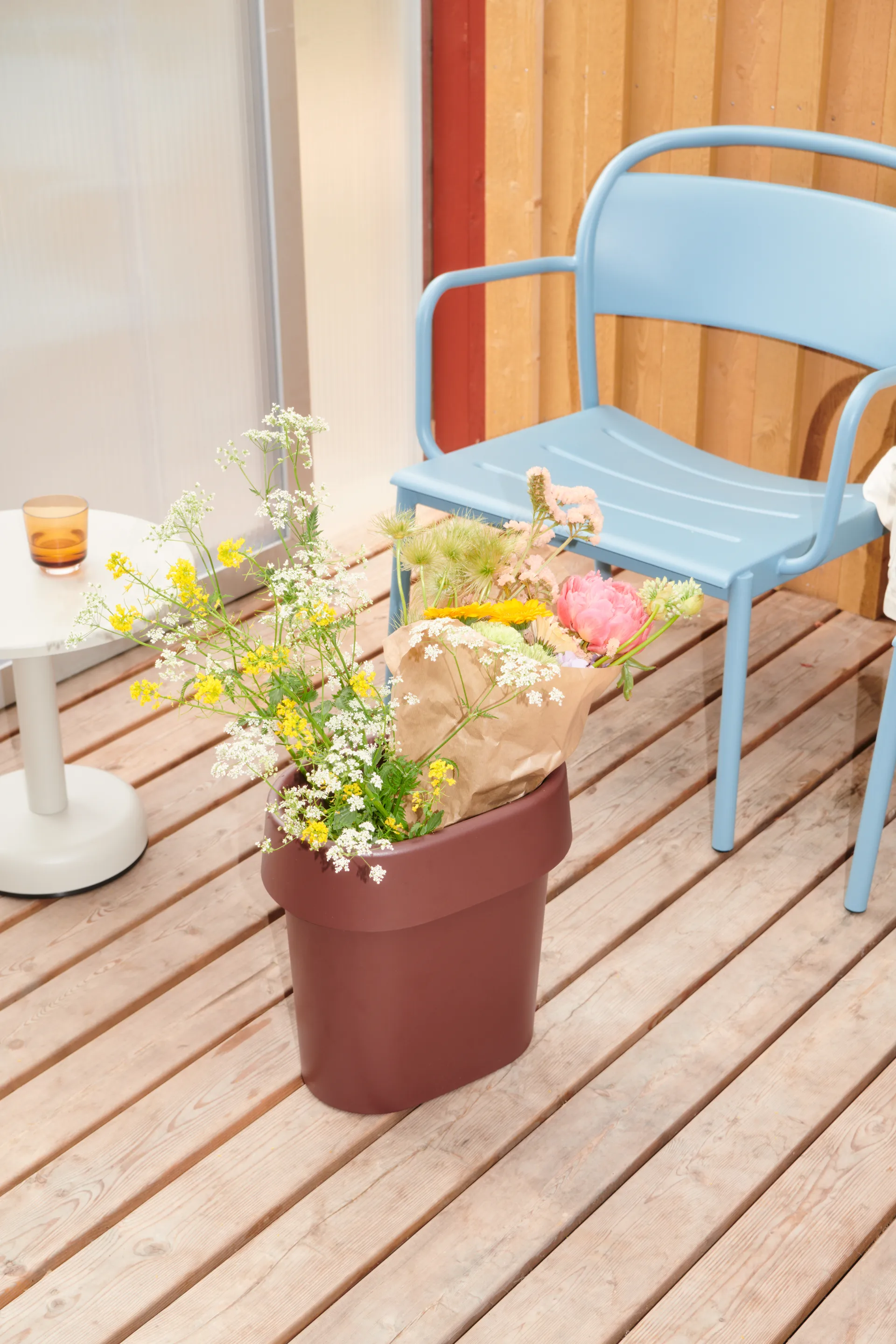 Linear Steel loungestoel, Lichtblauw Muuto