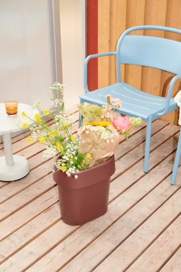 Linear Steel loungestoel - Lichtblauw - Muuto