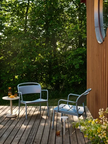 Linear Steel salontafel - Grijs, Ø42x47 cm - Muuto