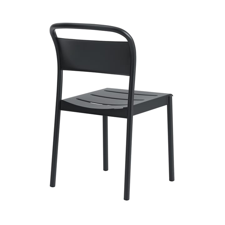 Linear steel side chair stoel, Black Muuto