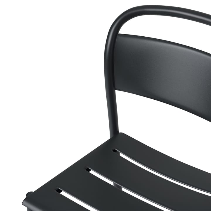 Linear steel side chair stoel, Black Muuto