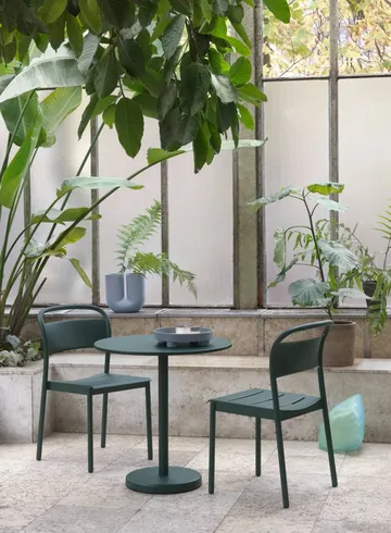 Linear Steel Side Chair stoel - Black - Muuto
