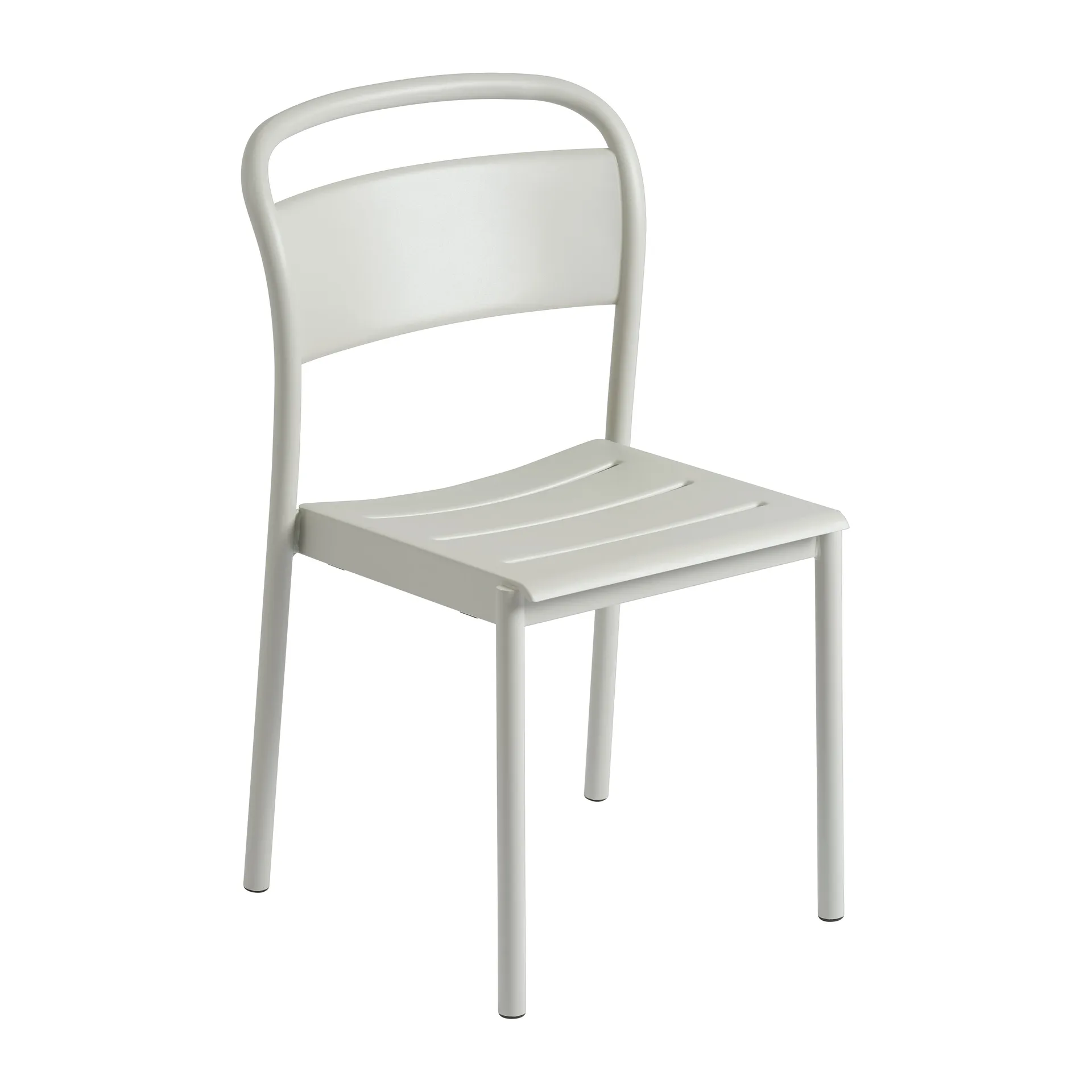 Linear steel side chair stoel, Grey (RAL 7044) Muuto