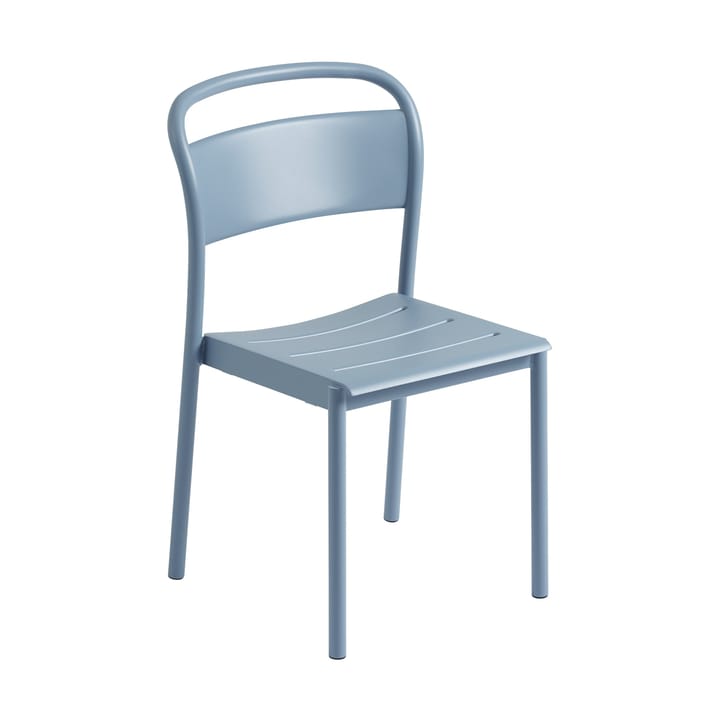 Linear steel side chair stoel - Pale blue - Muuto
