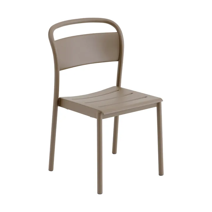 Linear Steel Side Chair stoel - Taupe - Muuto