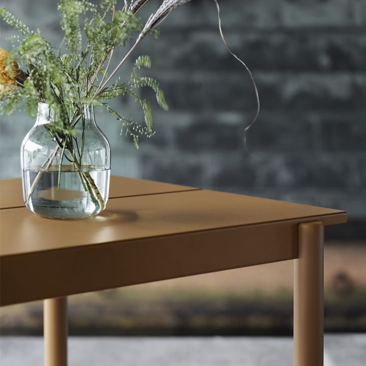 Linear steel table stalen tafel 200 cm, Burnt orange Muuto