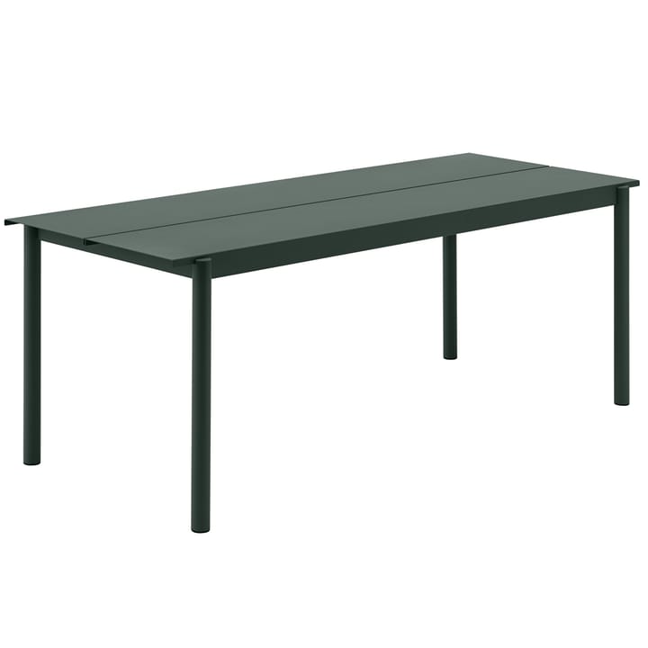 Linear steel table stalen tafel 200 cm - Donkergroen - Muuto