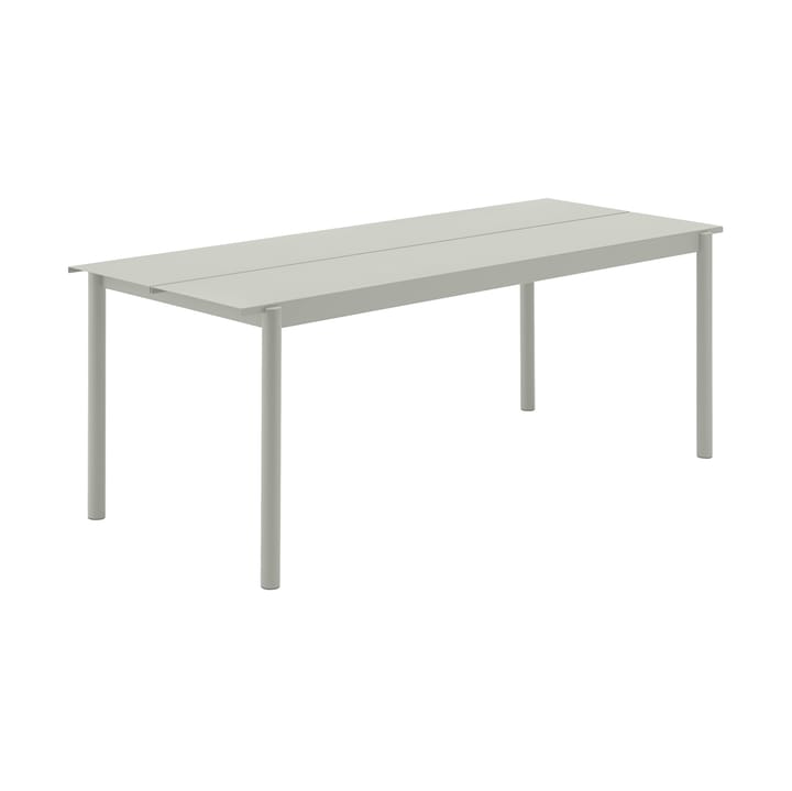 Linear steel table stalen tafel 200 cm - Grey - Muuto
