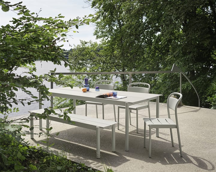 Linear steel table stalen tafel 200 cm, Grey Muuto