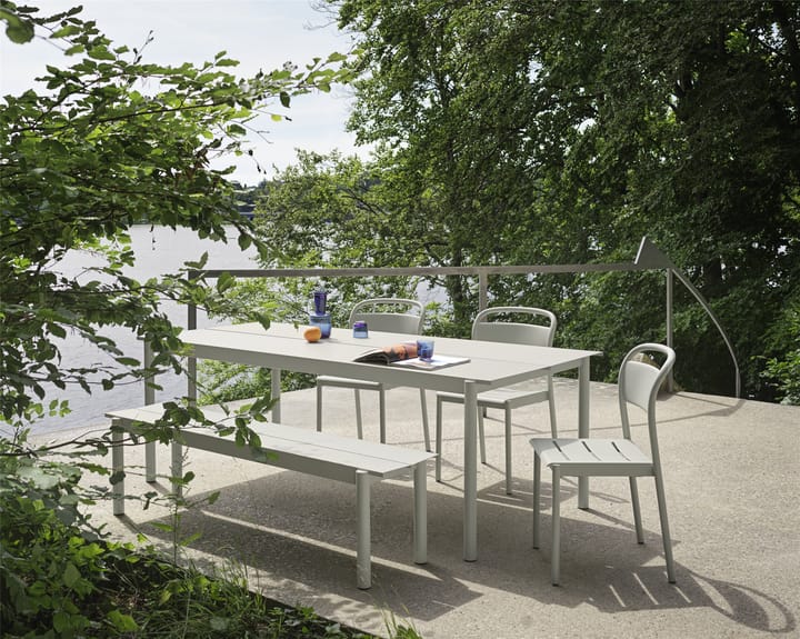 Linear steel table stalen tafel 200 cm - Grey - Muuto