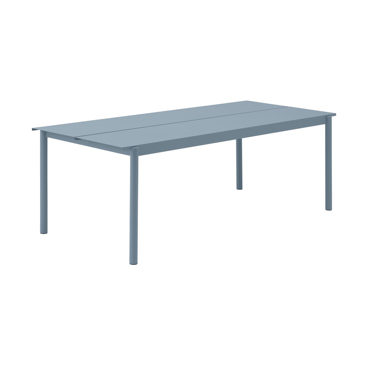 Muuto Linear steel table stalen tafel 200 cm Pale blue